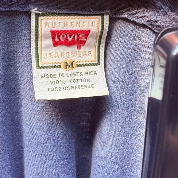 Levi's Vintage Blue 100% Cotton T-shirt With Embroidered Logo, Men’s Size M - Picture 6 of 8